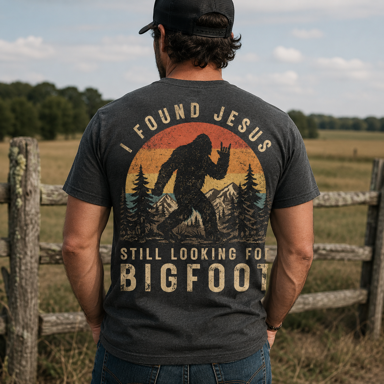 I Found Jesus Bigfoot Shirt, Women's T-shirt, Unisex Long Sleeve, Sweatshirt, Hoodie, Zip Hoodie