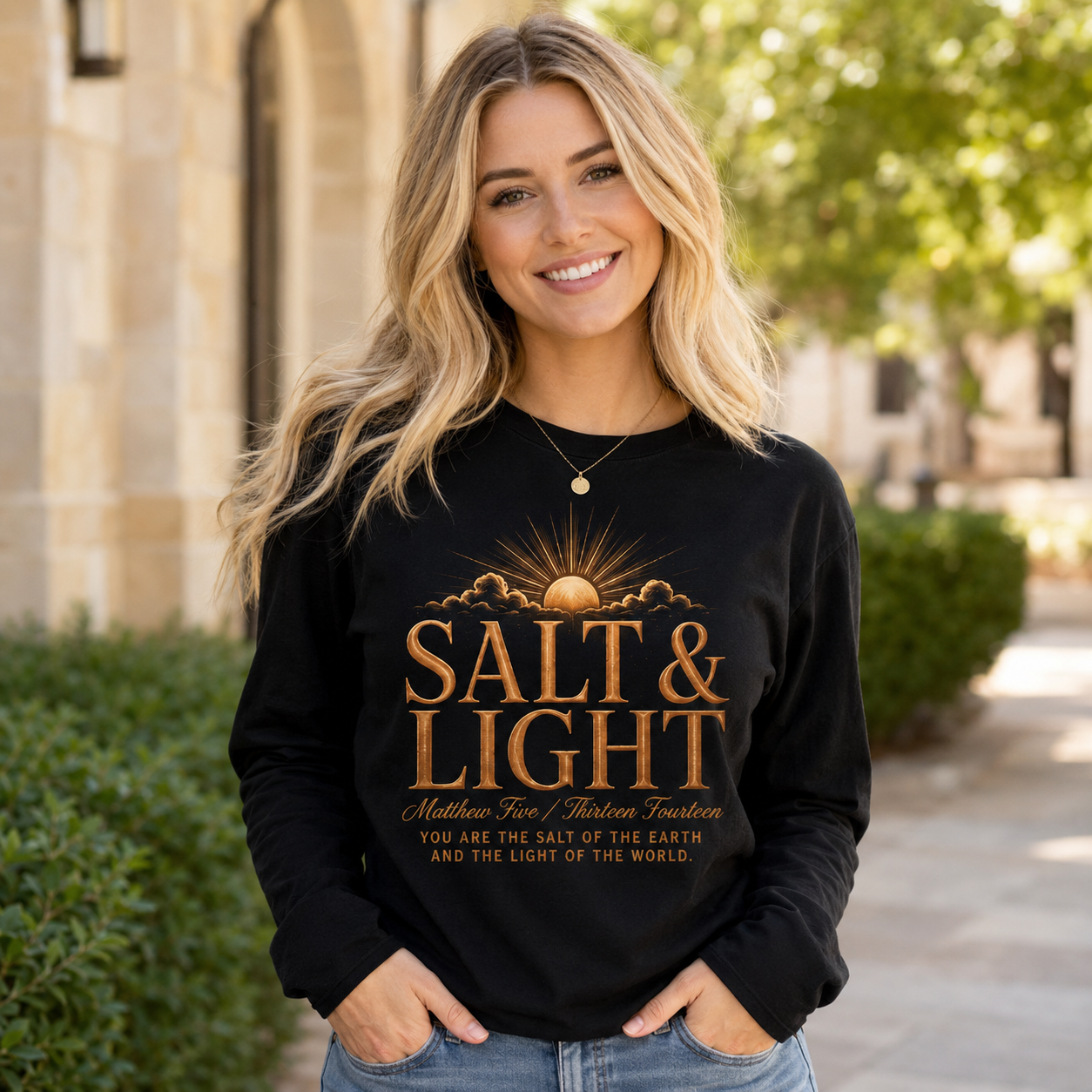Salt & Light Bible Verse Shirt, Women's T-shirt, Unisex Long Sleeve, Sweatshirt, Hoodie, Zip Hoodie