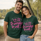 So Will I Shirt, Christian Worship T-Shirt, If The Stars Were Made To Worship Tee, Faith Shirt for Women, Cute Jesus Graphic Tee