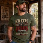 Faith Is Not A Trend Shirt, Jesus Is Not A Brand Christian T-Shirt, He Is The Way Tee, Bold Faith Gift for Women Men